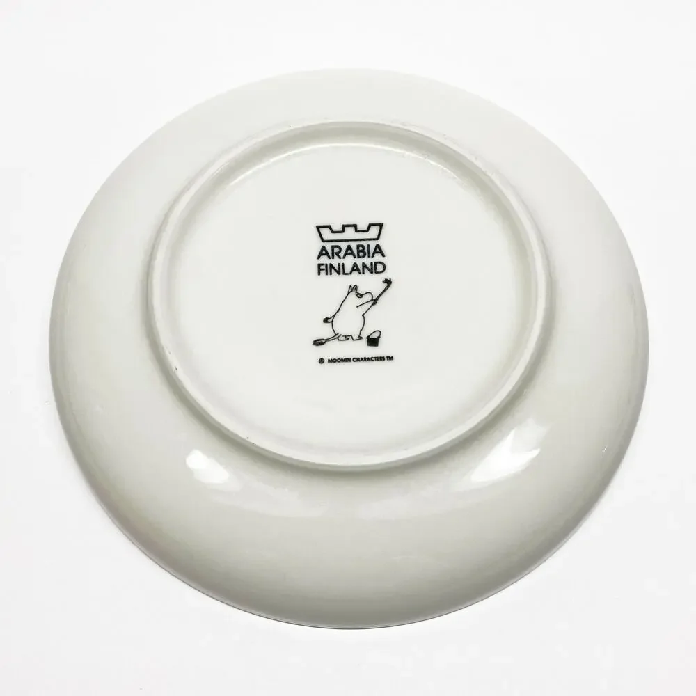 Vintage Moomin Merry Family 7-Inch Ceramic Plate, Arabia Finland